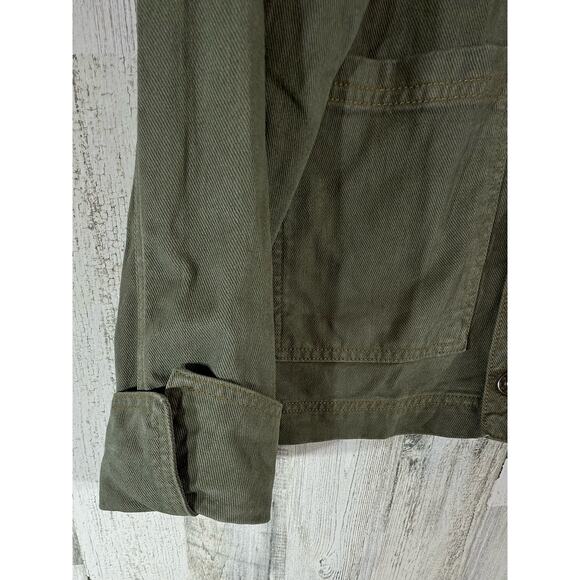 BDG Urban Outfitters Womens Denim Jacket Size Small Olive Green Field Utility - Picture 4 of 10